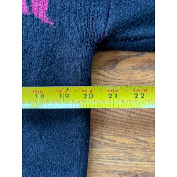 HEAVEN CAN WAIT Black Knit Skeleton Pullover Sweater Top  Mens Size Medium - Picture 10 of 11